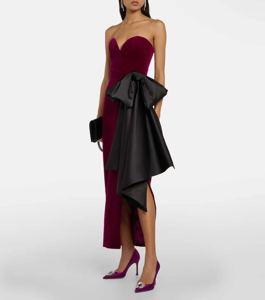 Amina Muaddi Camelia silk satin pumps