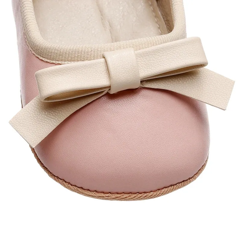 Baby Girl Infant Bow First Walker Crib Shoes