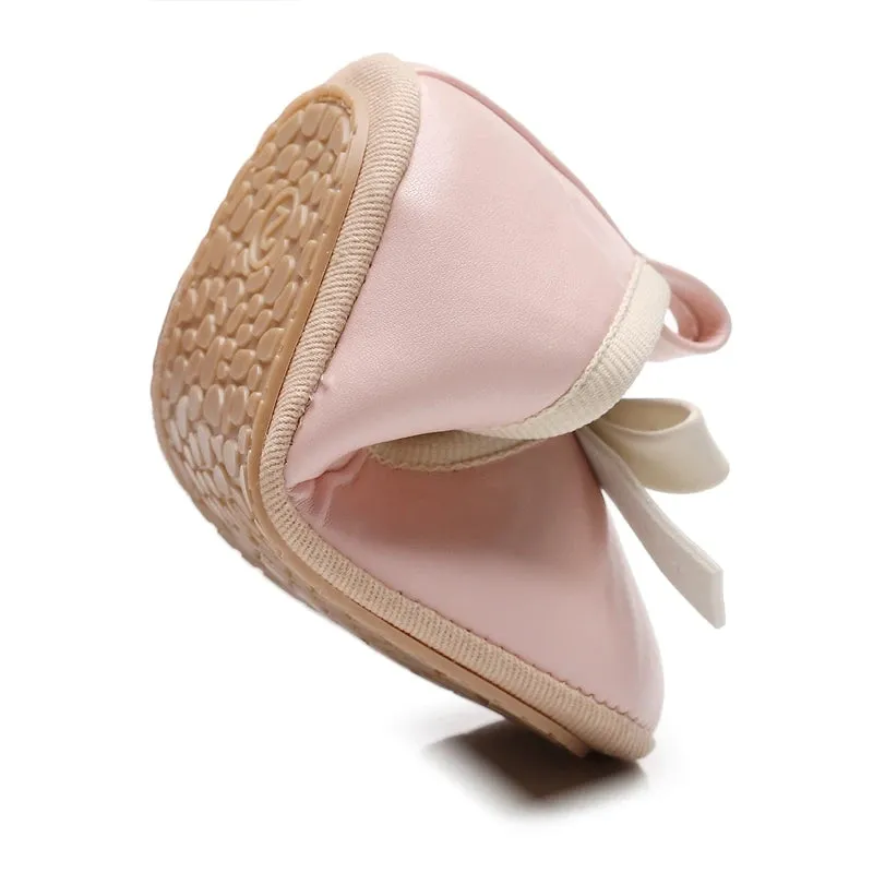 Baby Girl Infant Bow First Walker Crib Shoes