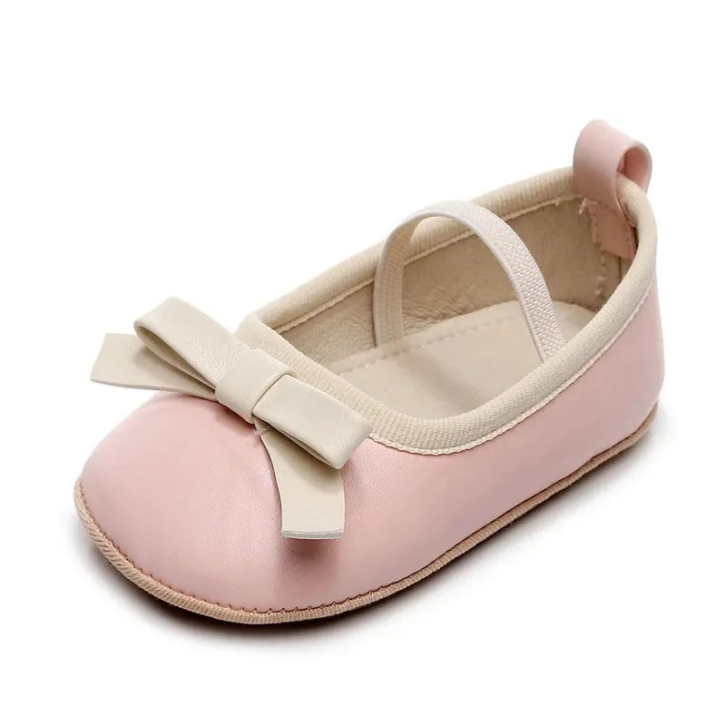 Baby Girl Infant Bow First Walker Crib Shoes