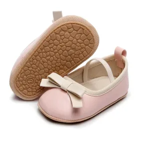Baby Girl Infant Bow First Walker Crib Shoes