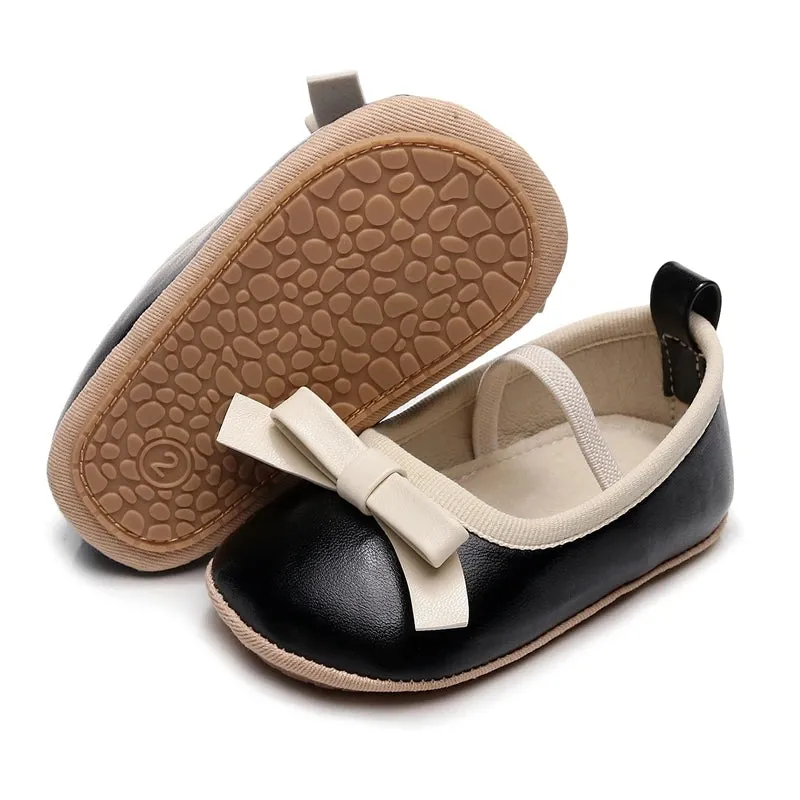 Baby Girl Infant Bow First Walker Crib Shoes