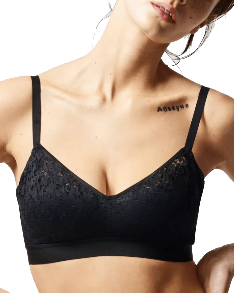 Chantelle Norah Comfort Supportive Wirefree Bra - Black