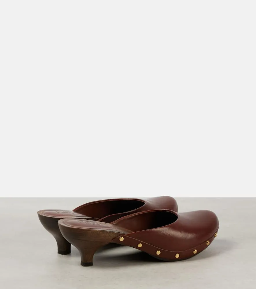 Chloe Judith studded leather clogs