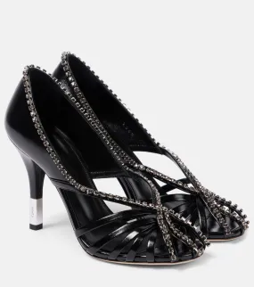 Chloe Leonie embellished leather pumps