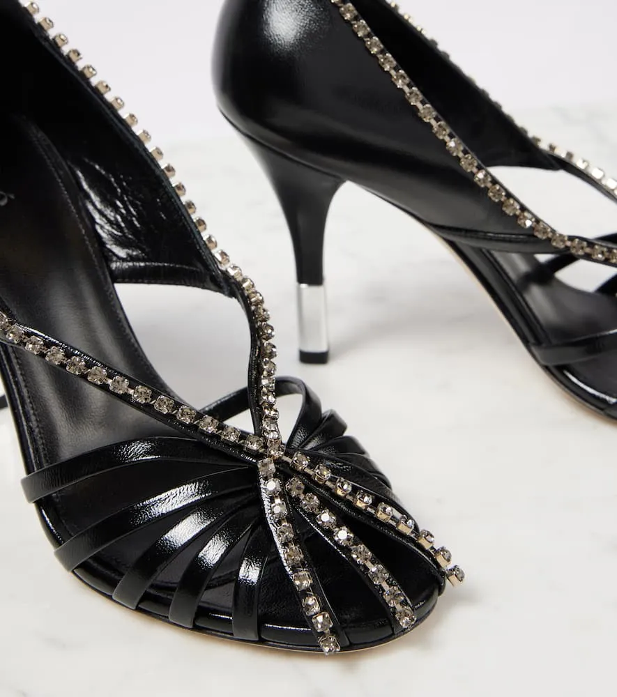 Chloe Leonie embellished leather pumps