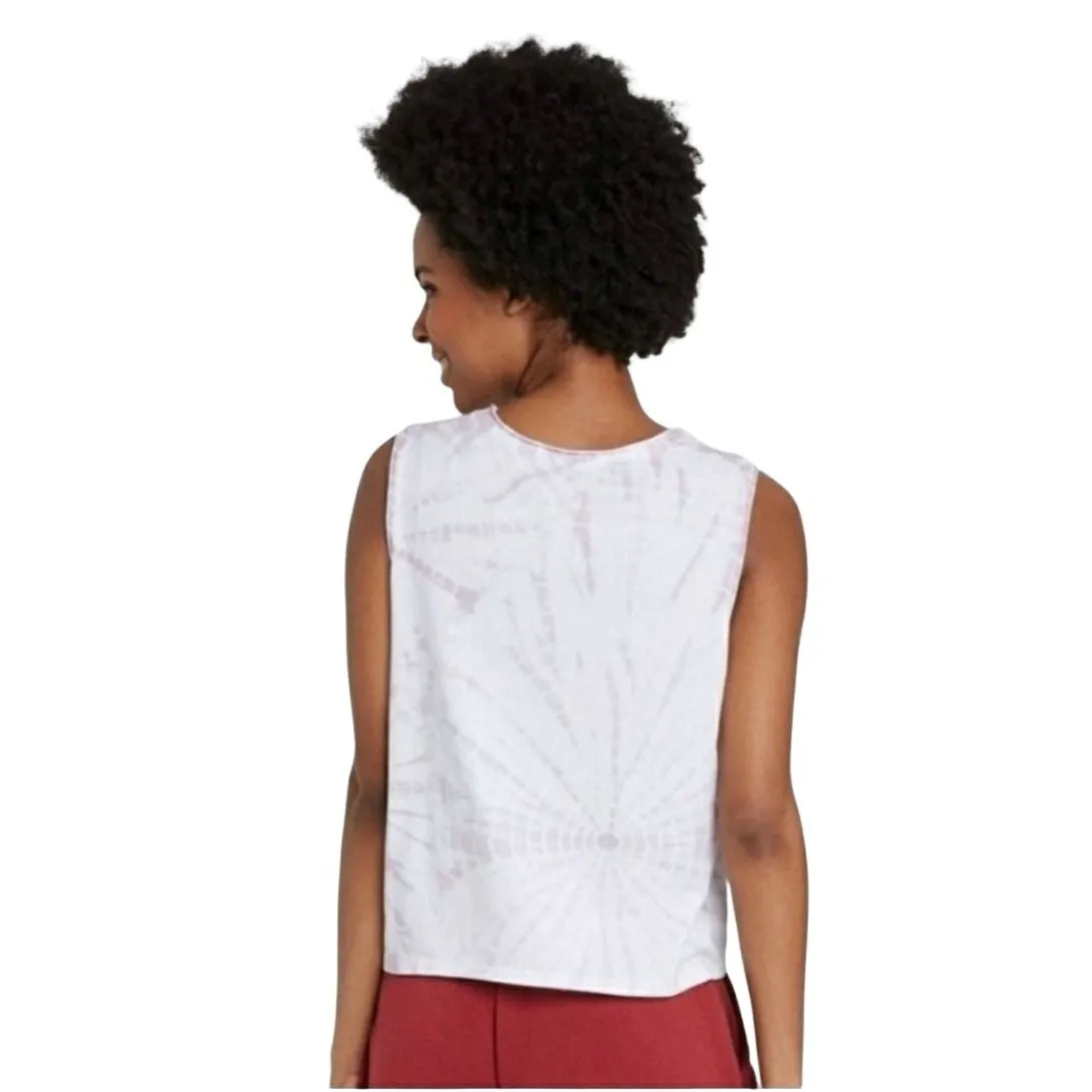 COLSIE Shirt Sleeveless MALIBU Cropped Tie-Dye Lightweight tank Crop top