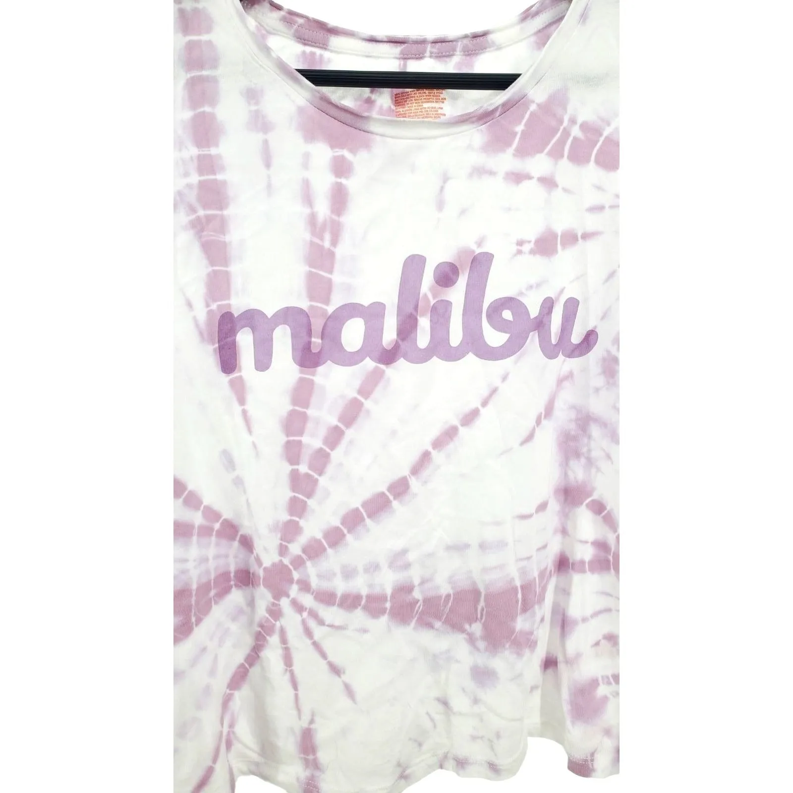 COLSIE Shirt Sleeveless MALIBU Cropped Tie-Dye Lightweight tank Crop top