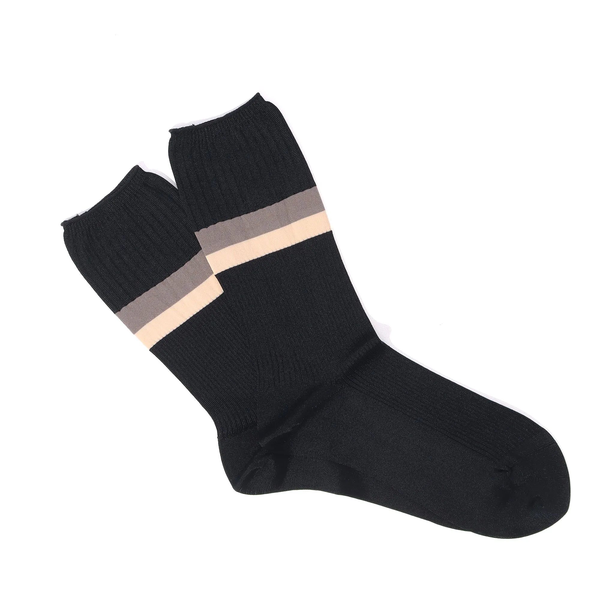 Cupro Stripe Socks