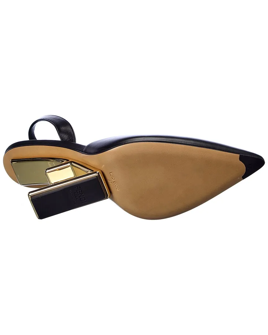 FENDI First Leather Slingback Pump