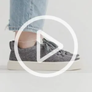 IBI Low Stone Grey Knit Sneaker Women