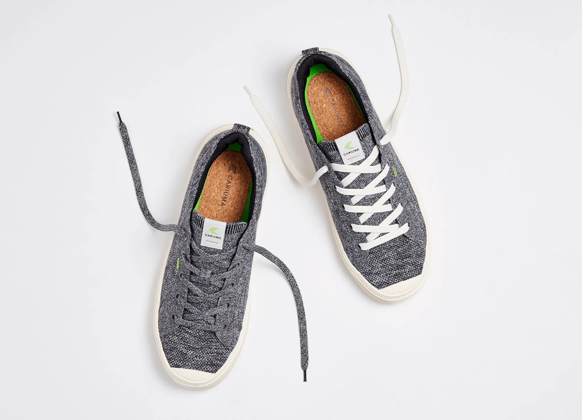 IBI Low Stone Grey Knit Sneaker Women