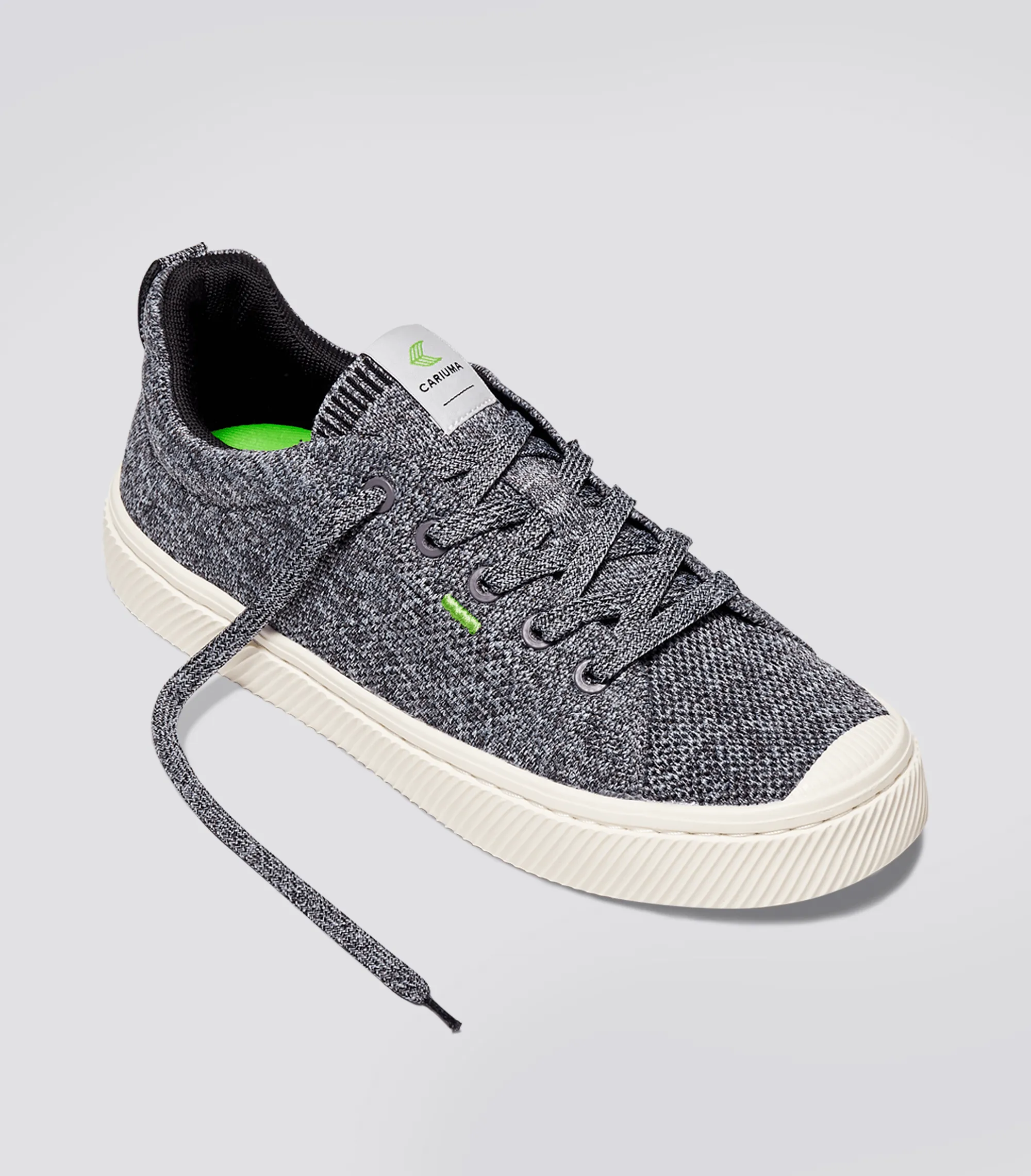 IBI Low Stone Grey Knit Sneaker Women