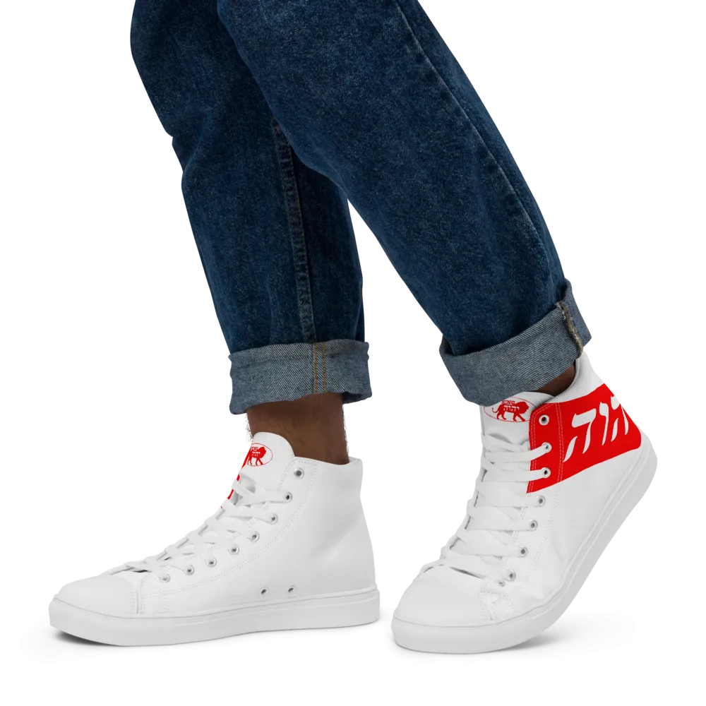 KING YAHWEH Men’s High Top Canvas Shoes