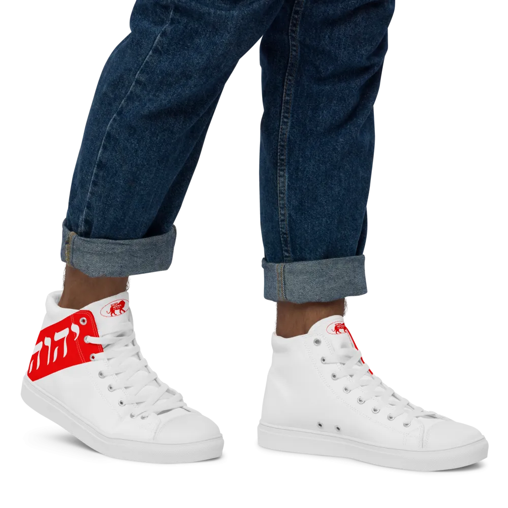 KING YAHWEH Men’s High Top Canvas Shoes