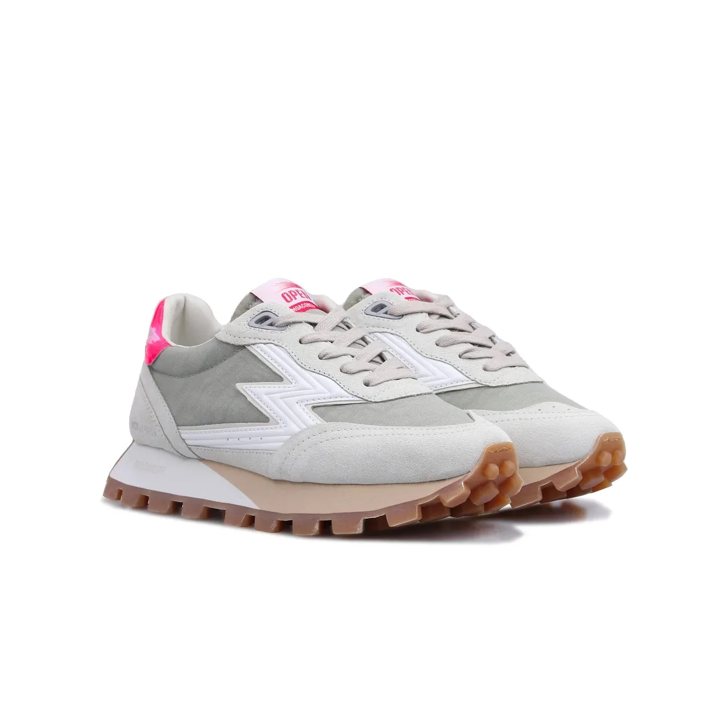 Moa Concept Sneakers running open med fuksia p hel
