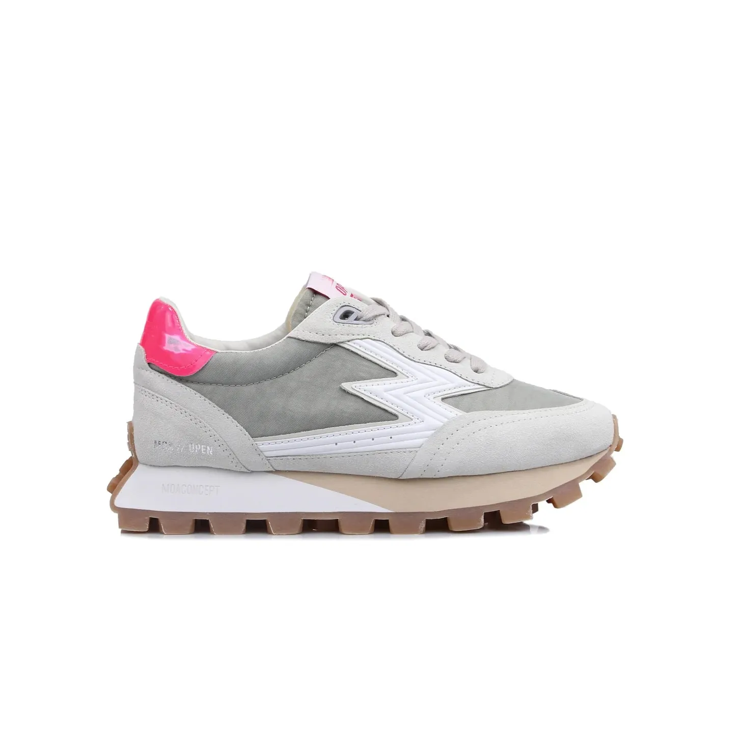 Moa Concept Sneakers running open med fuksia p hel