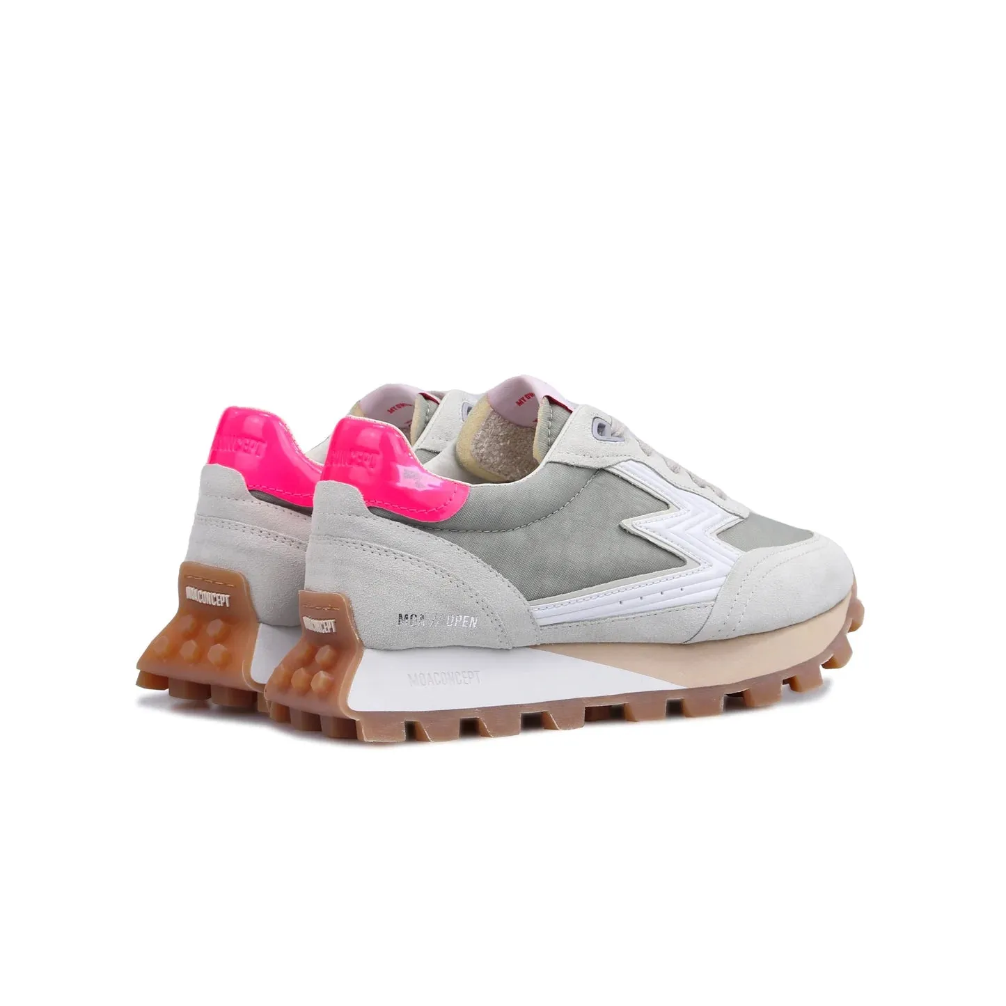 Moa Concept Sneakers running open med fuksia p hel