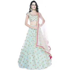 Ramcrupa Creation Women's Embrodered TAfeta Satin Silk Lehenga Choli