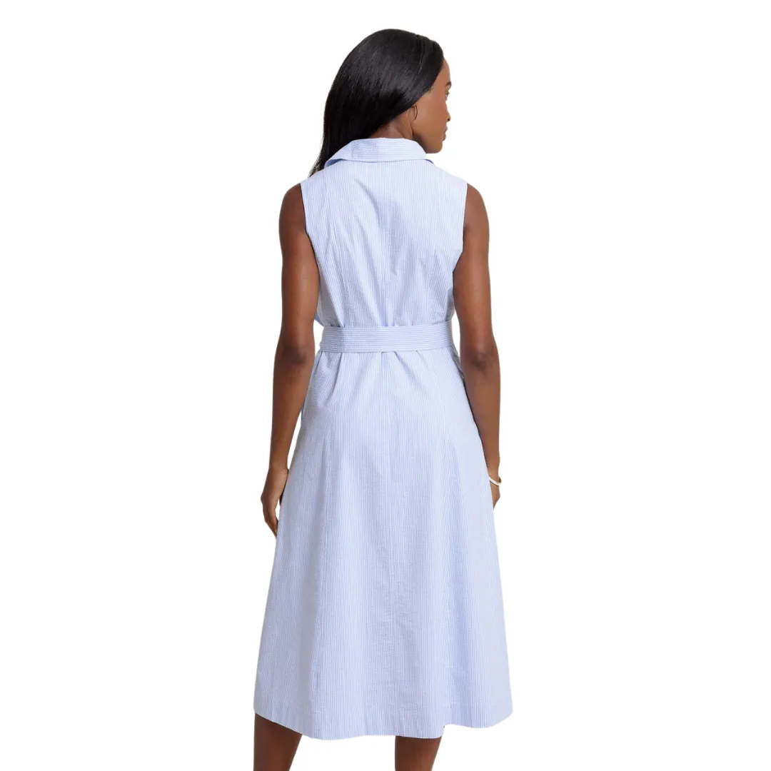 Whitley Seersucker Midi Dress