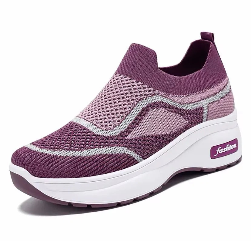 Women's Casual Round Toe Sneakers, Leisure Work Sneakers B122633 (39)