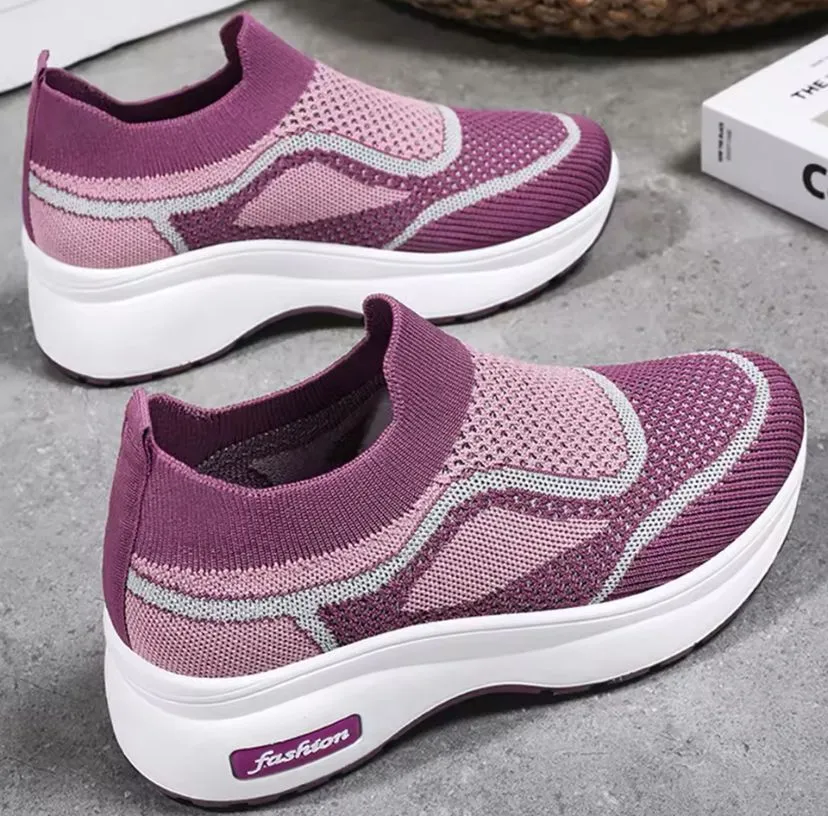Women's Casual Round Toe Sneakers, Leisure Work Sneakers B122633 (39)